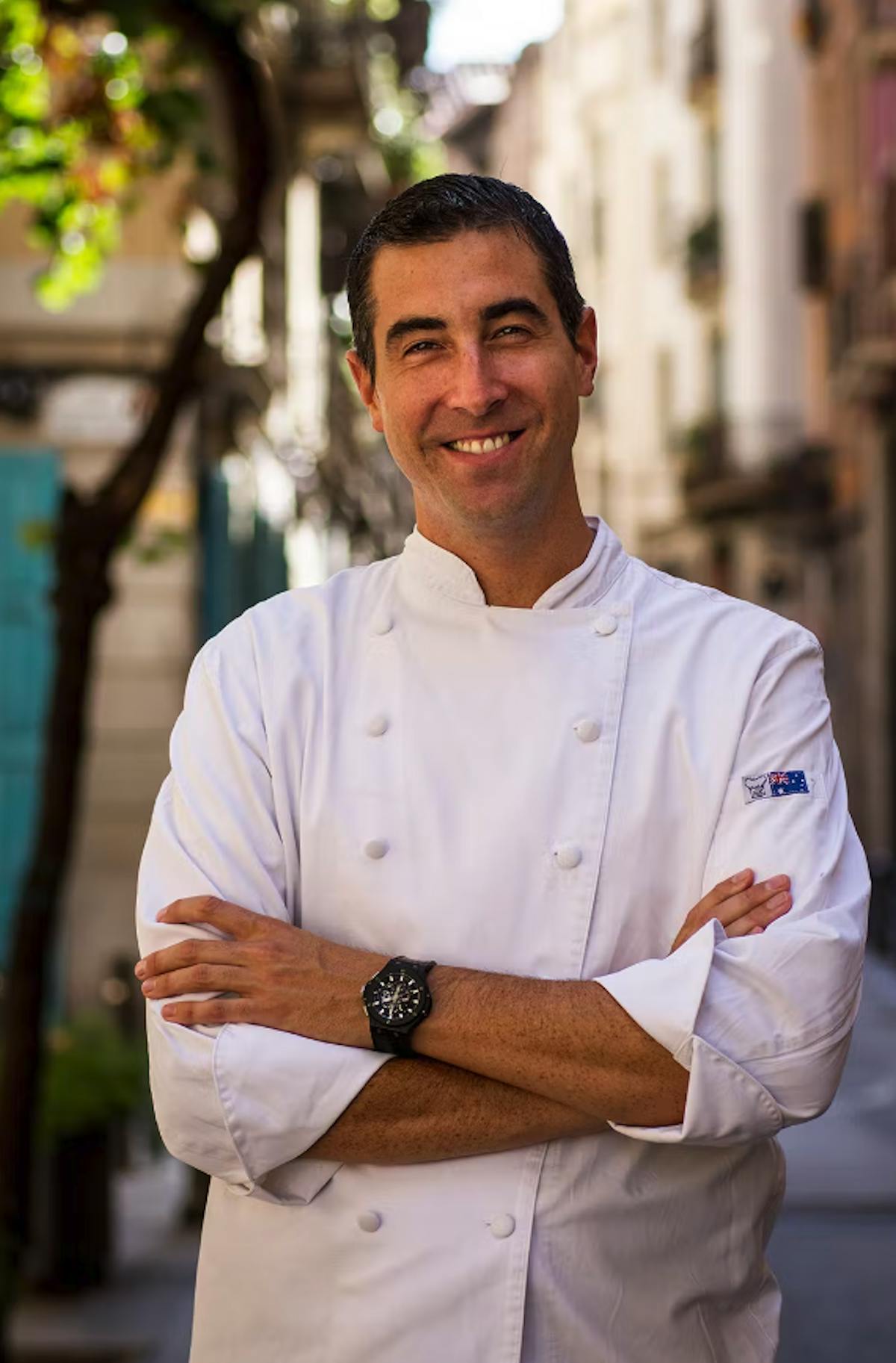 a man smiling for the camera