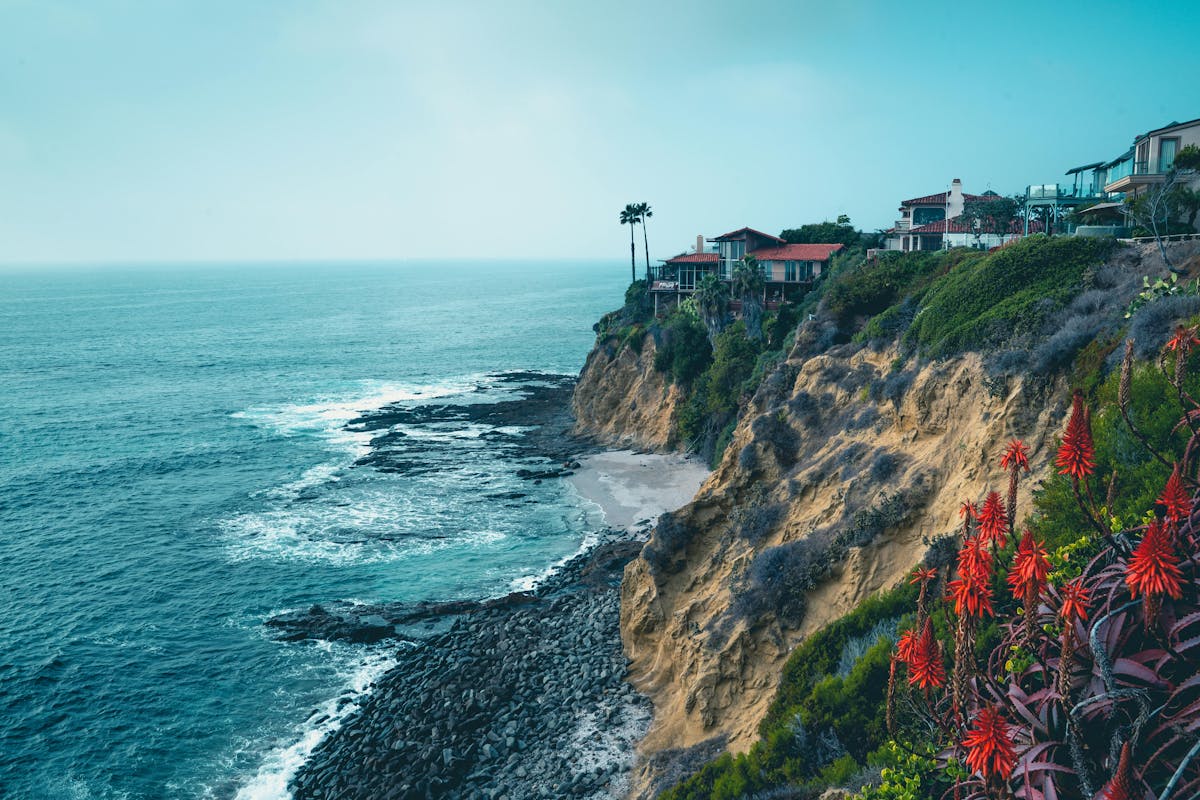 houses in a cliff
