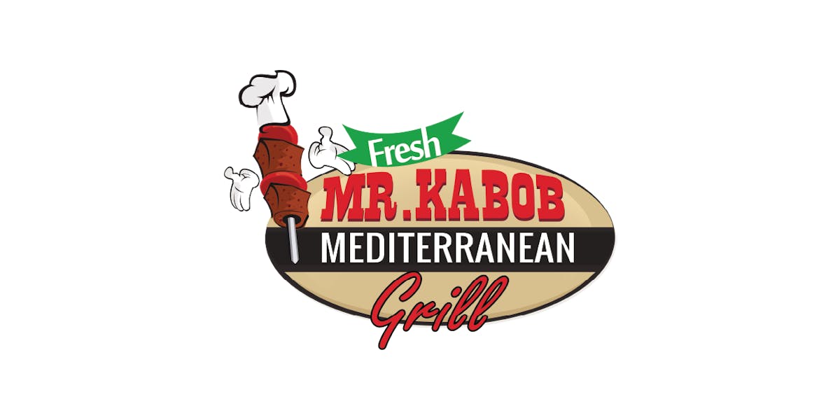 Mr. Kabob Fresh Mediterranean Grill restaurant logo - View nutrition facts, calories, and macros for menu items at 28120 Jefferson Ave A101, Temecula, CA 92590