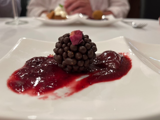 a piece of cake on a plate