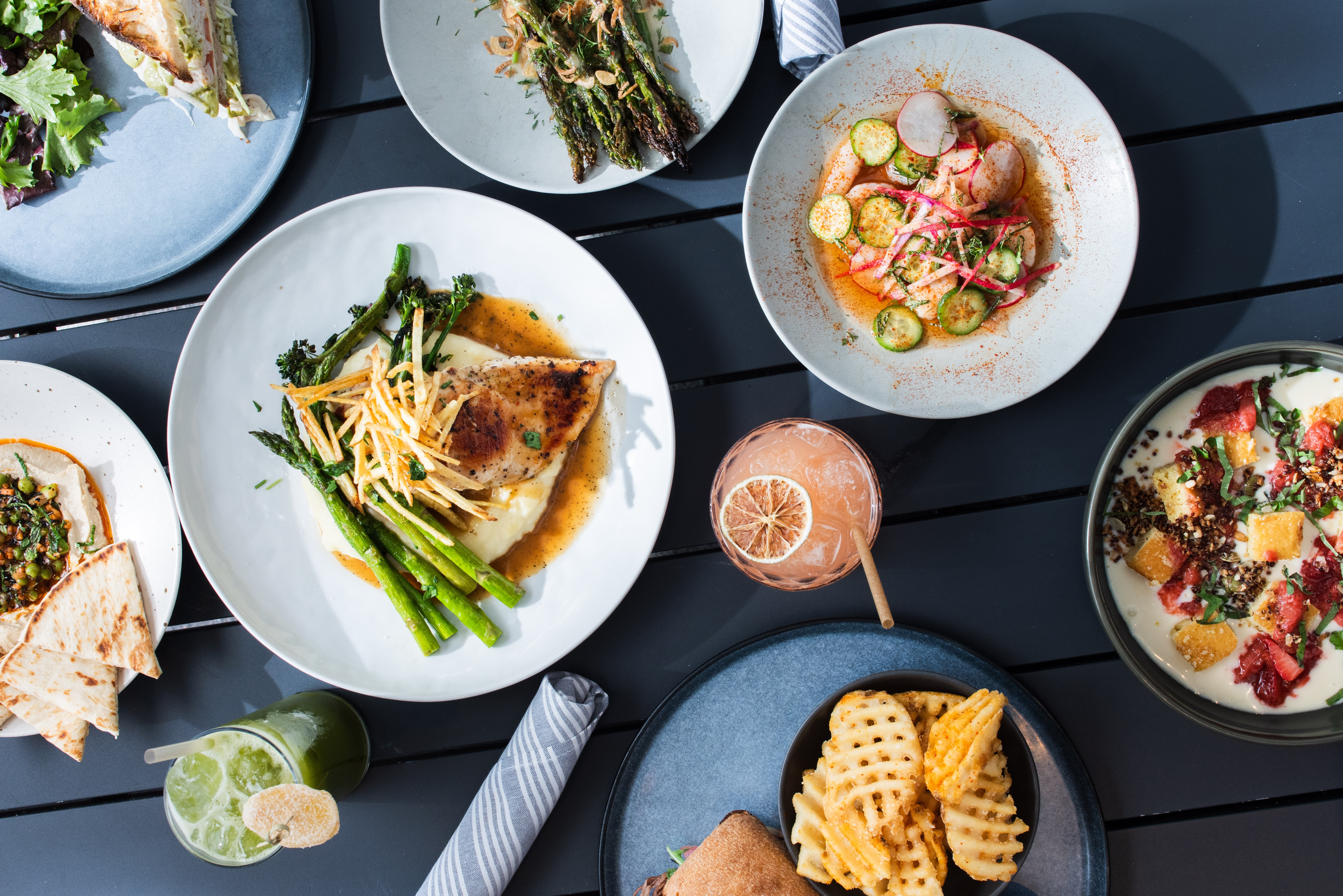 a close up of food