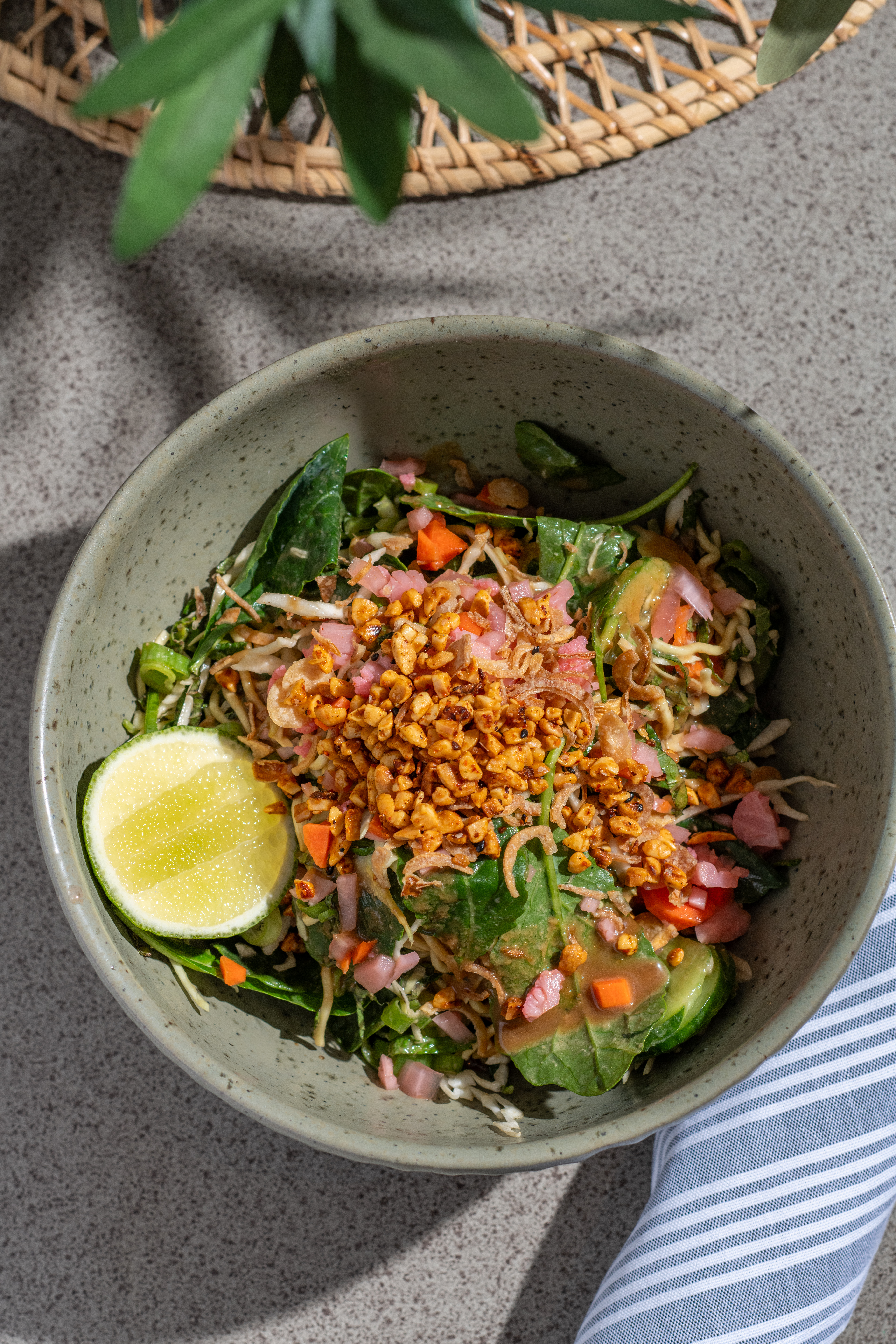 Peanut noodle salad