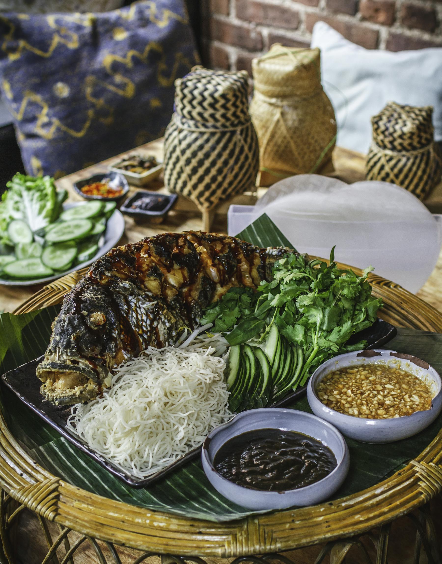 a plate of food on a table