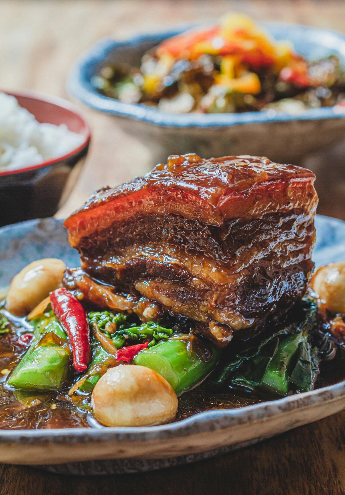 Pork Belly & Quail Eggs
