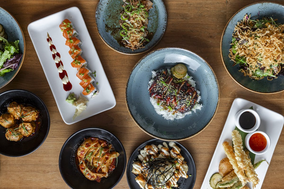 a top view image of food