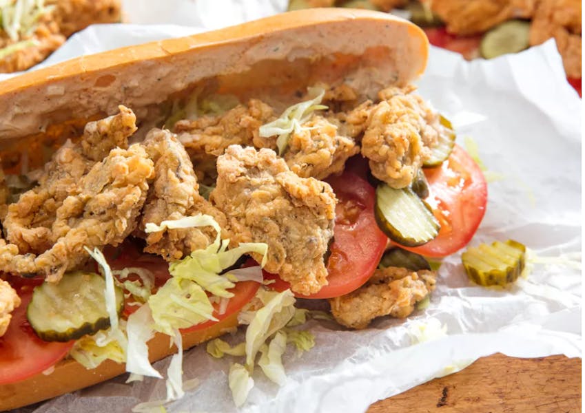Po Boy Sandwich Cane Patch Kitchen Soul Food Restaurant in San