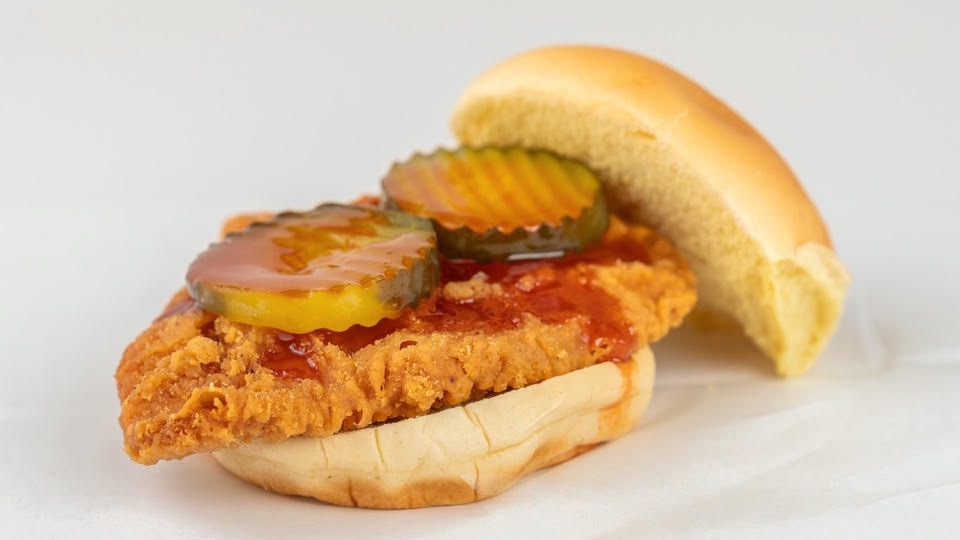 a sandwich sitting on top of a table