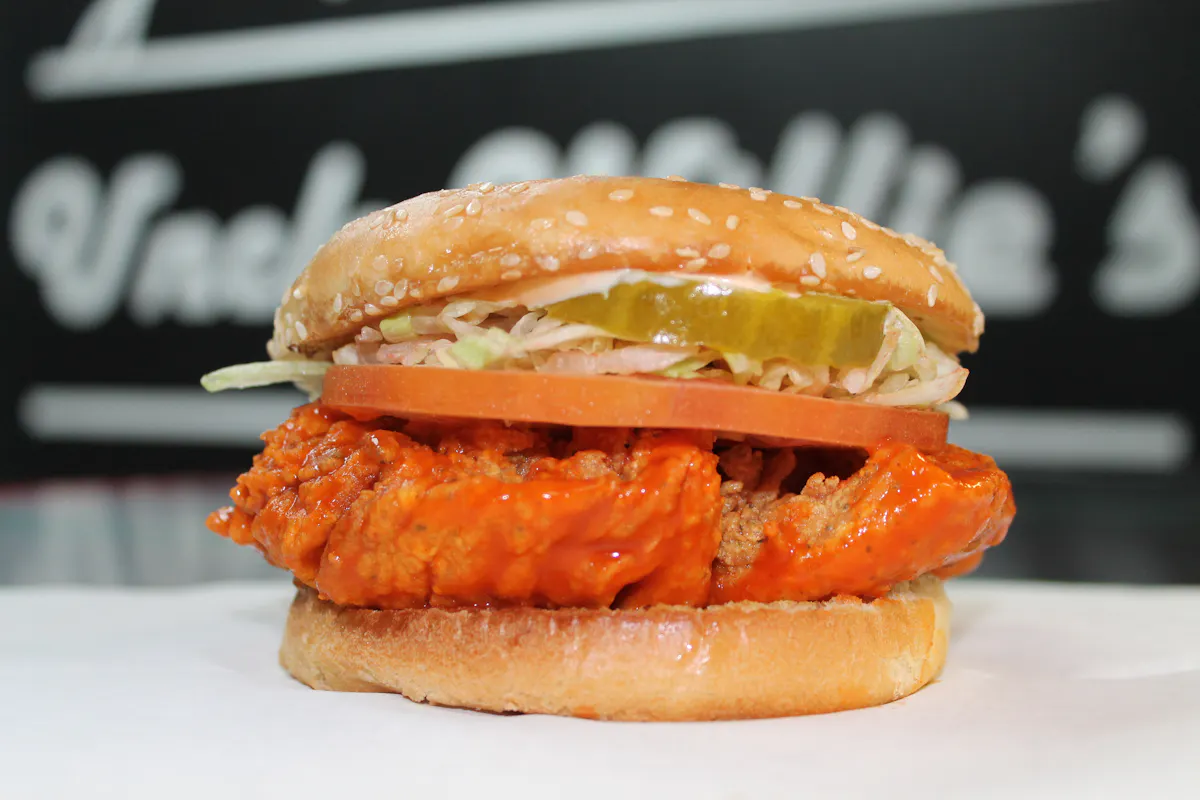 a close up of a sandwich on a plate