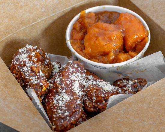 a box filled with different types of food