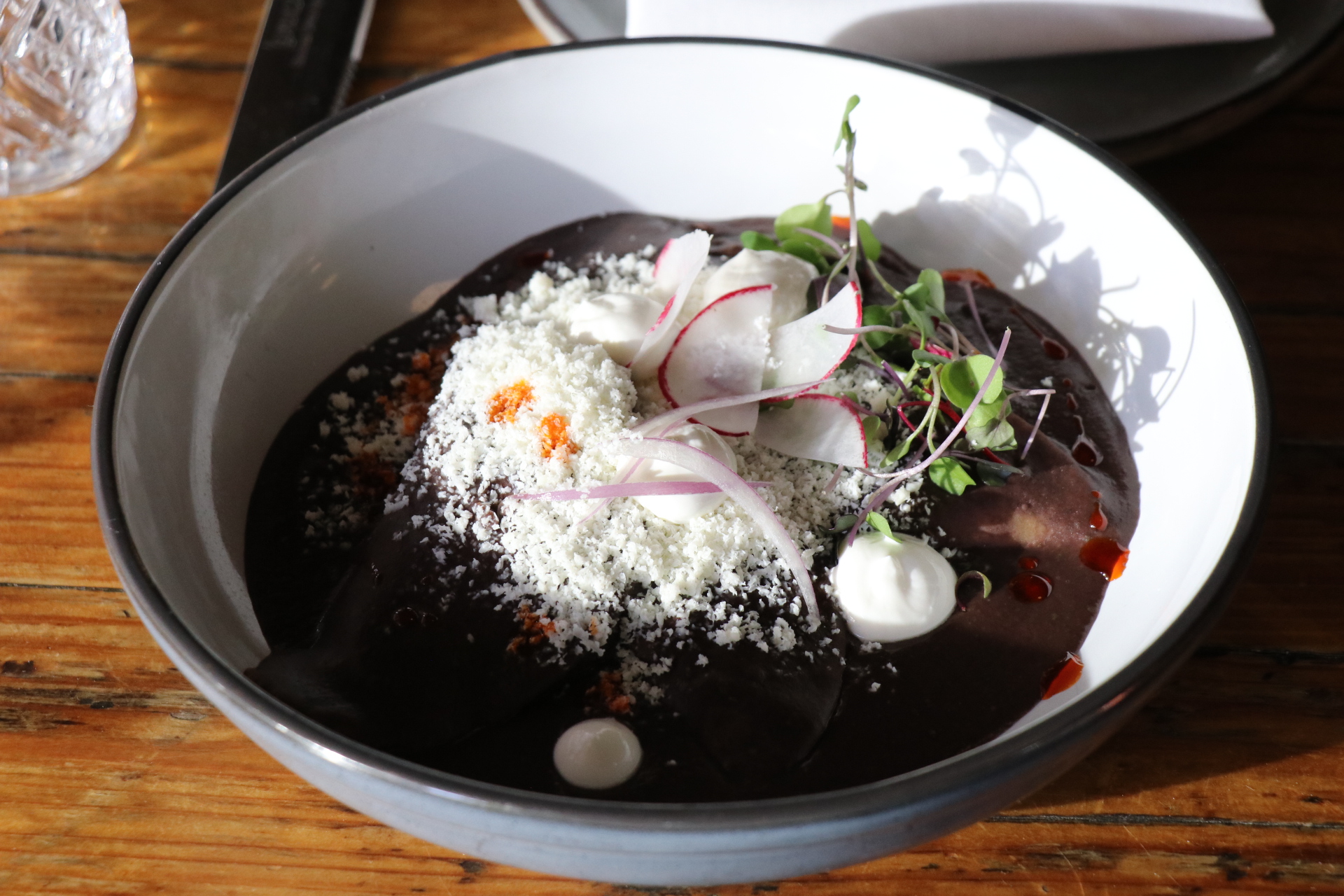 a bowl of food on a plate