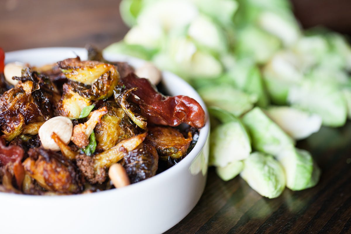 a close up of a plate of food