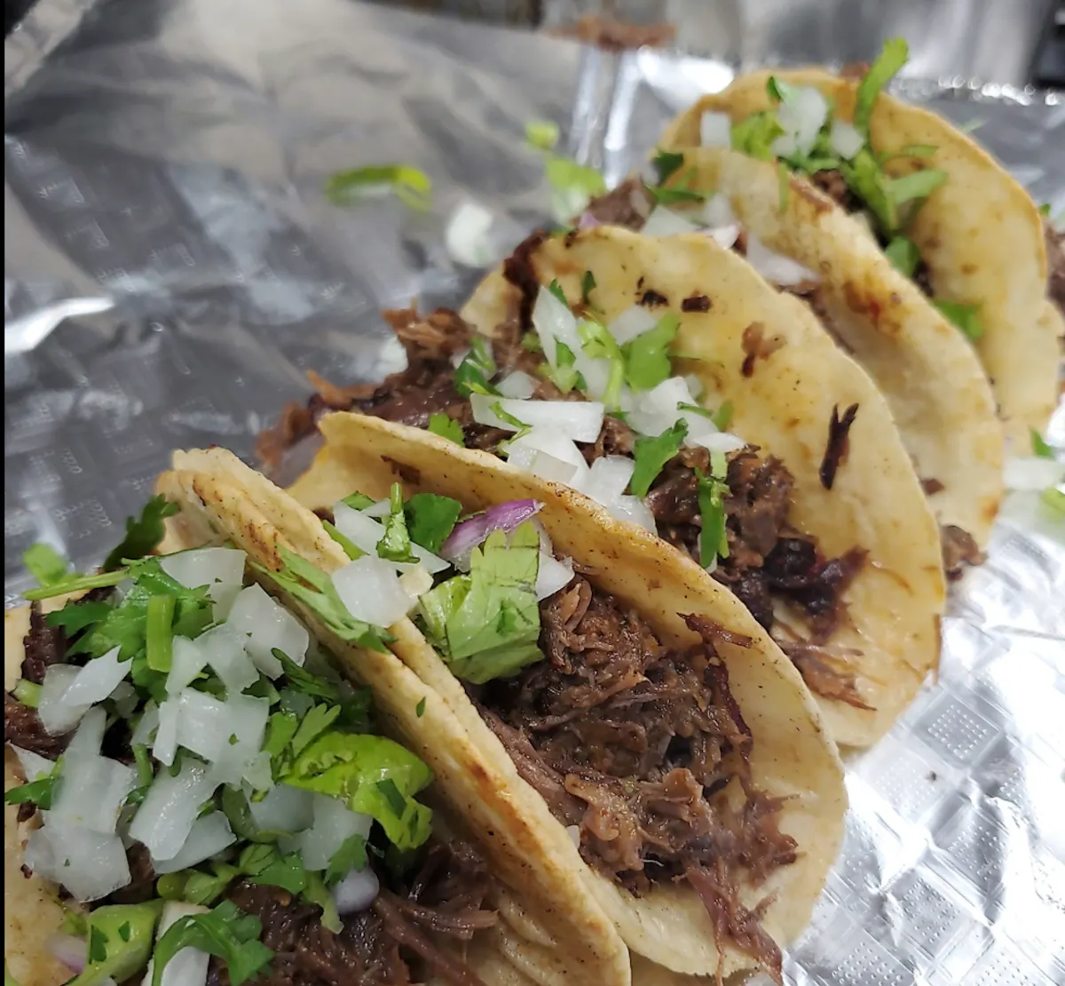 a close up of food