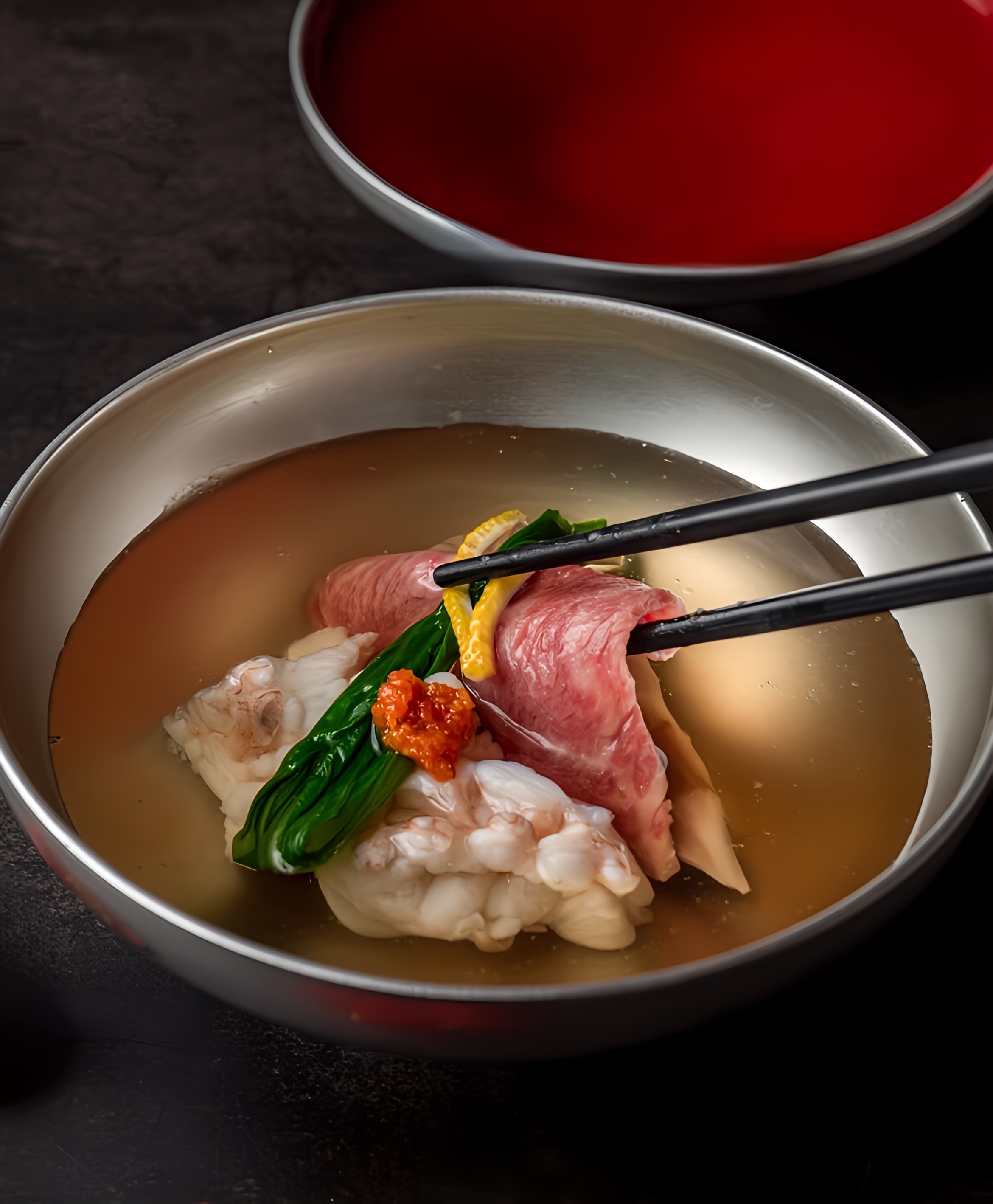 a bowl of food on a plate