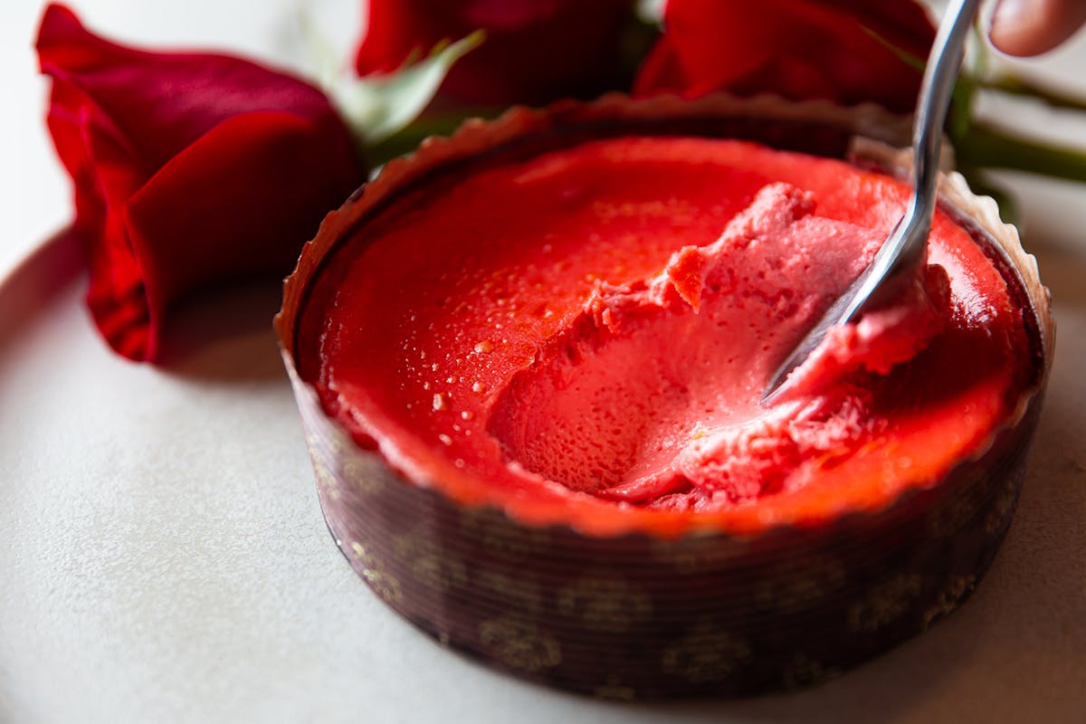 Valentine's Basque Cheesecake