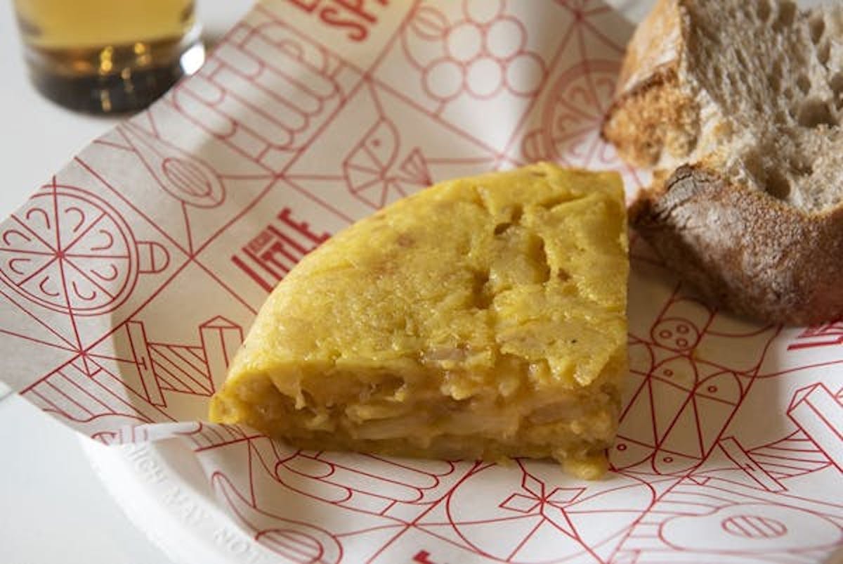 a close up of a piece of bread on a plate
