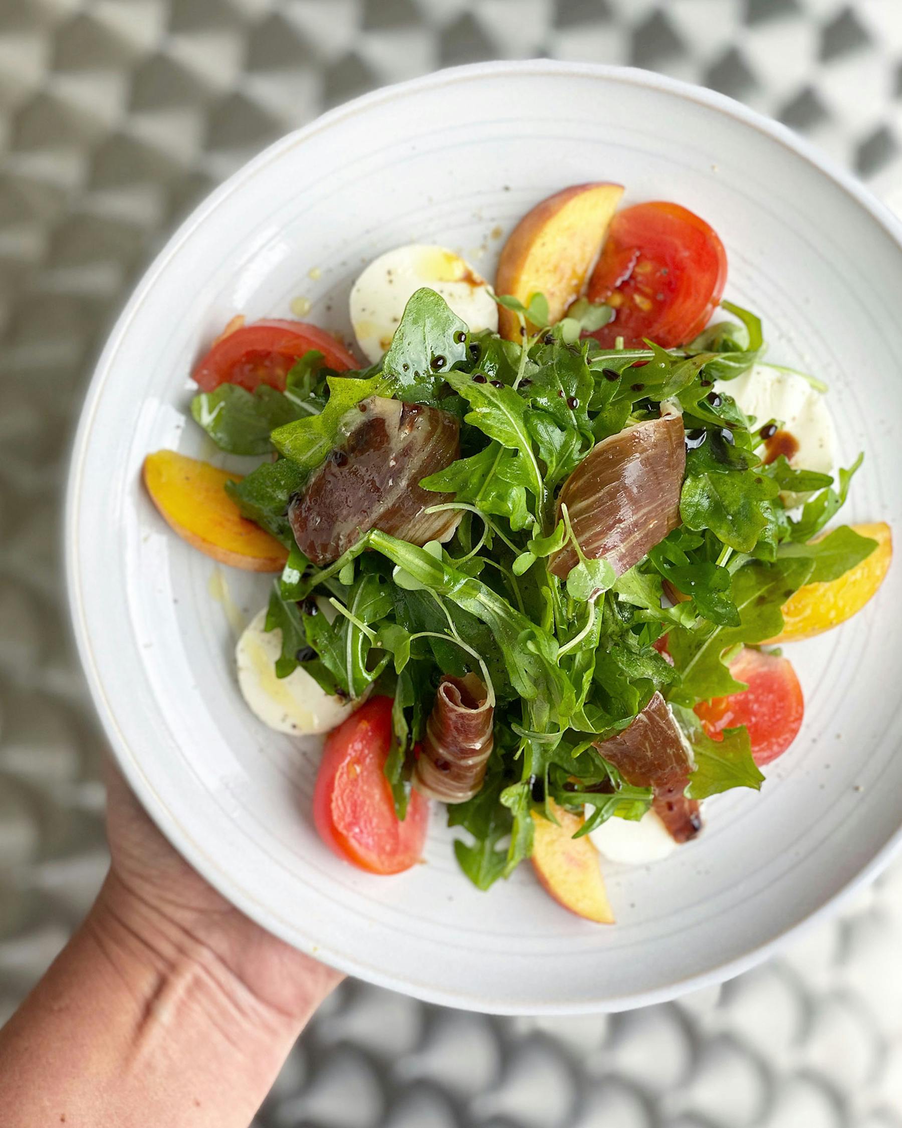 a bowl of food on a plate