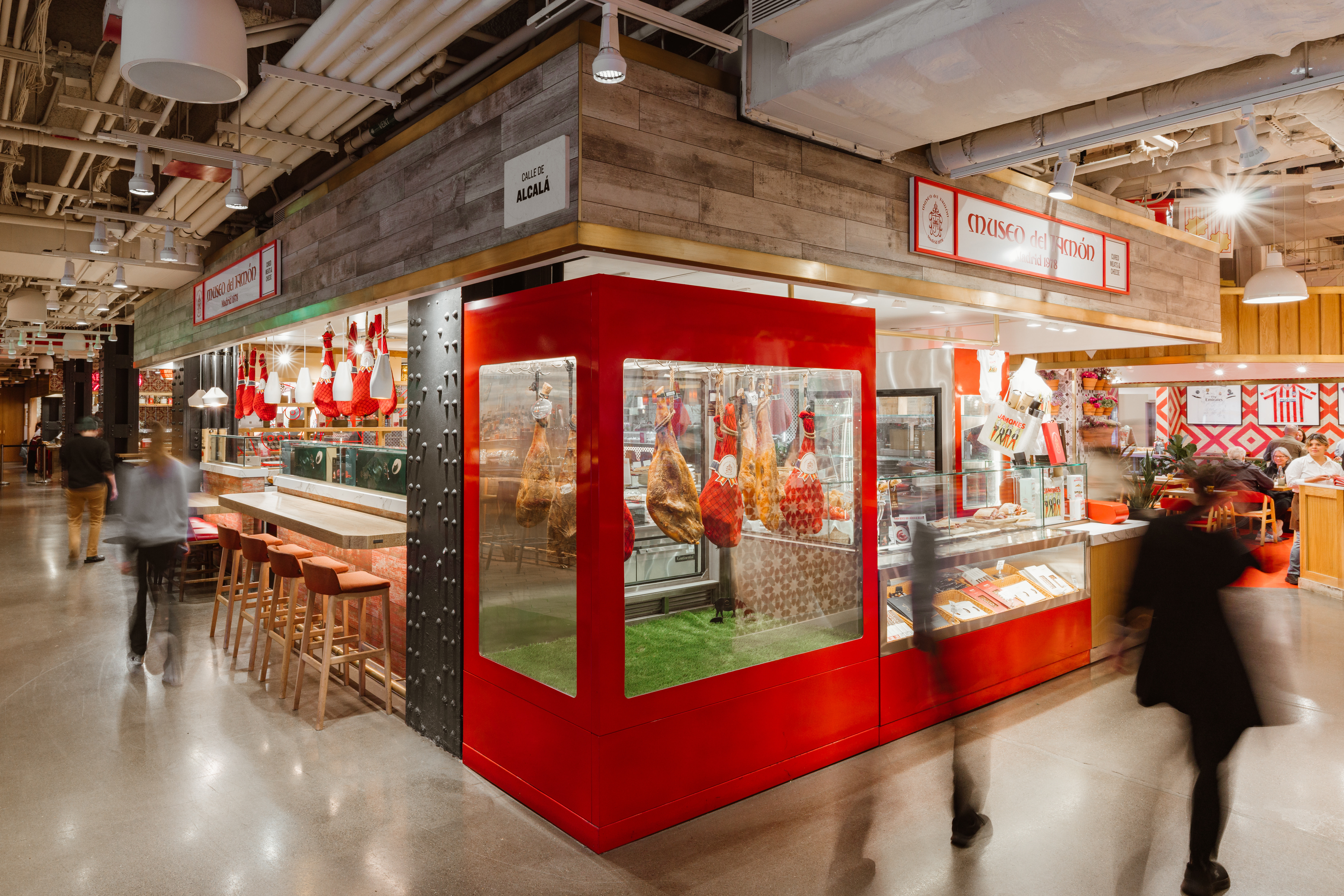 a store with meats in it