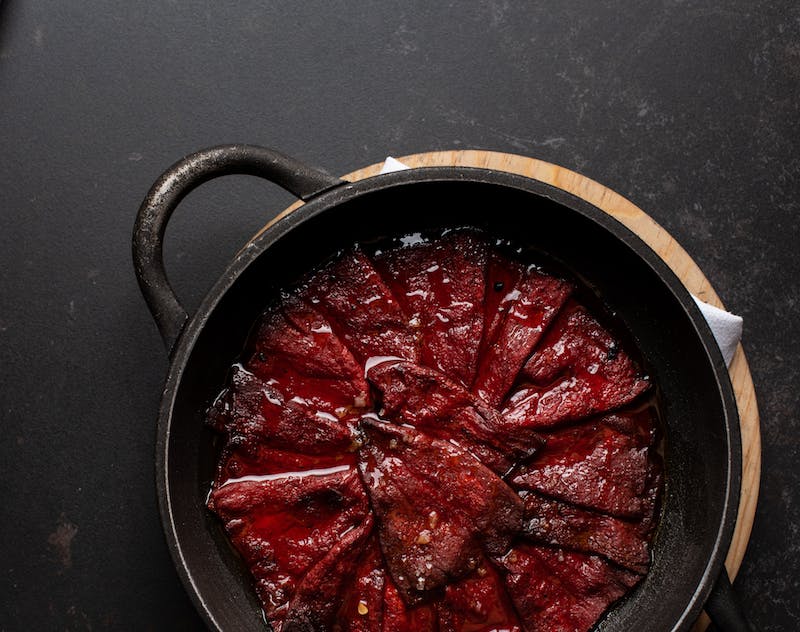 a black and red bowl