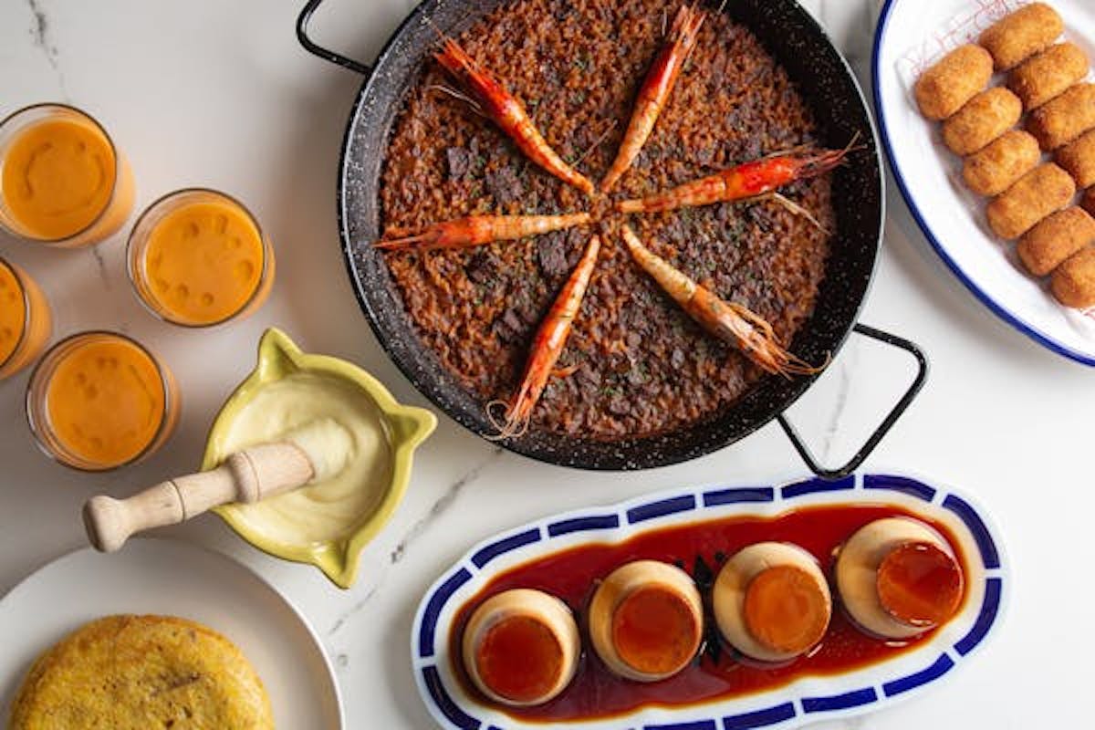 a bunch of food on a plate