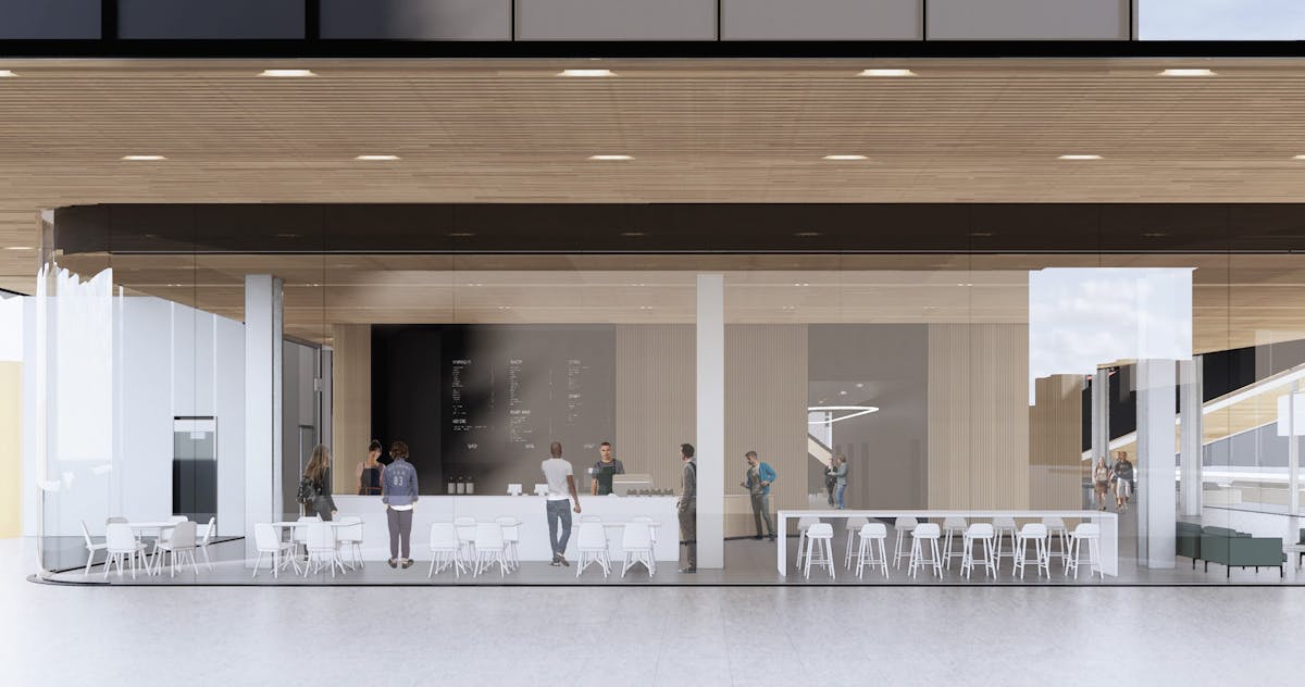 a store inside of a building