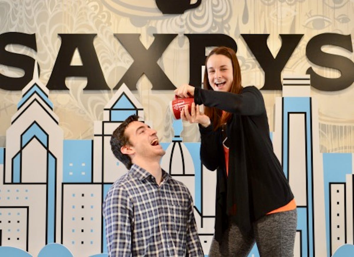 a man and a woman posing for a photo