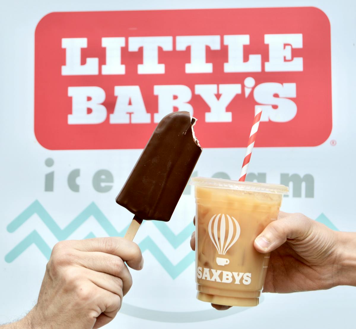 The Saxbys X Little Babys collab: CBD-Infused Chai Cold Brew Ice Cream Bar