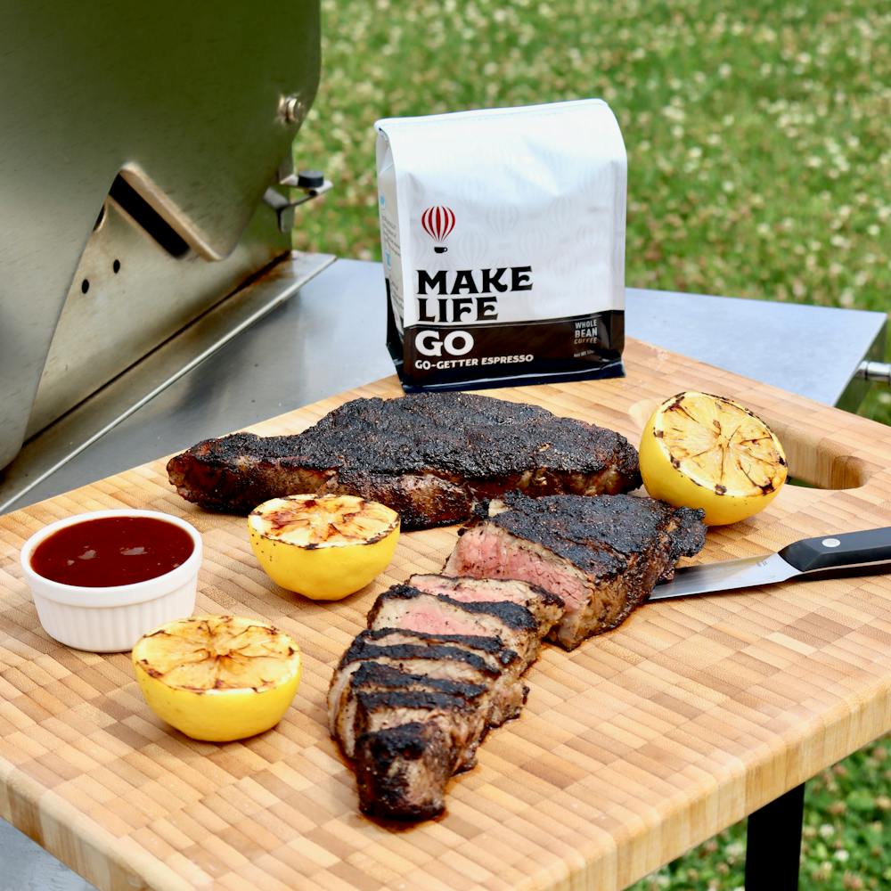 a plate of food on a picnic table