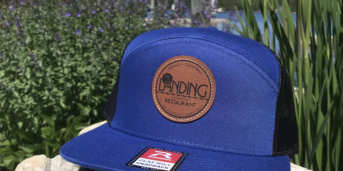 Blue Leather Patch Hat | The Landing