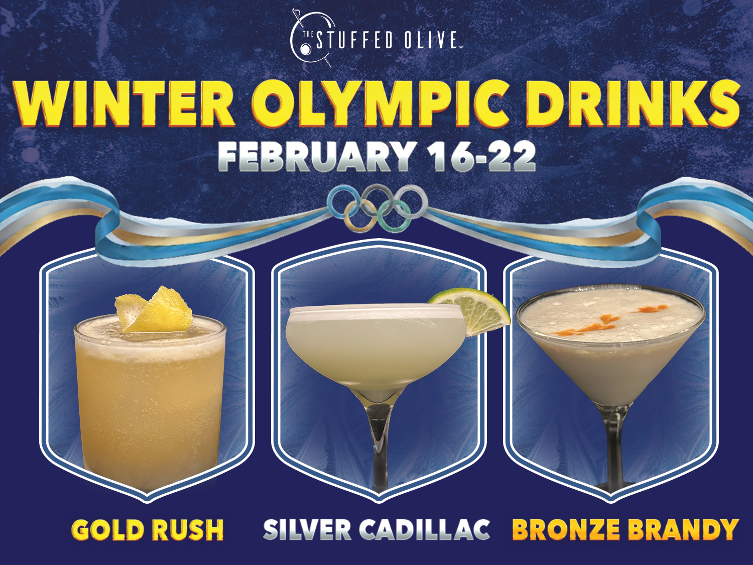 Stuffed Olive Holiday Cocktails