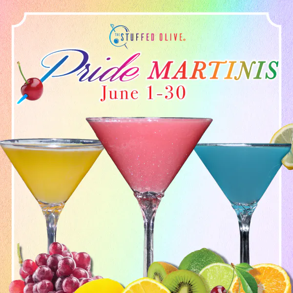 Staycation cocktail and martinis. limited time beach vibes – March 9-22 for Spring Break!