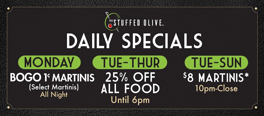2025 Daily Specials