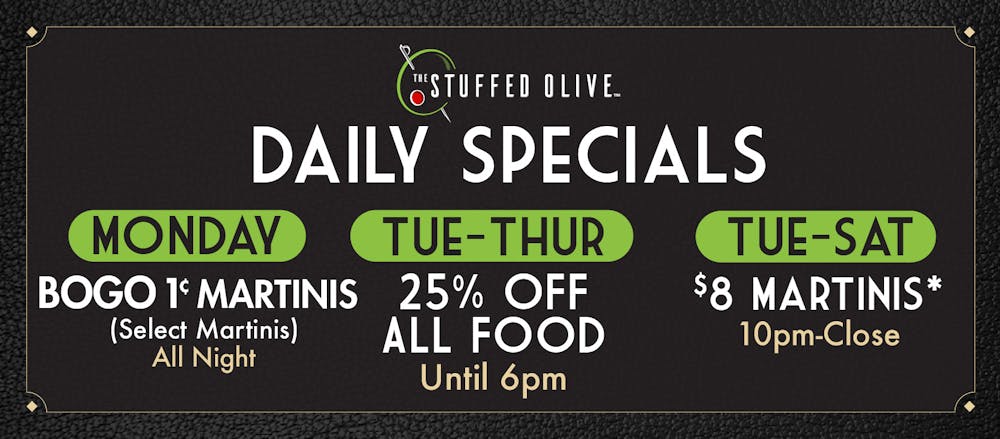 2025 Daily Specials