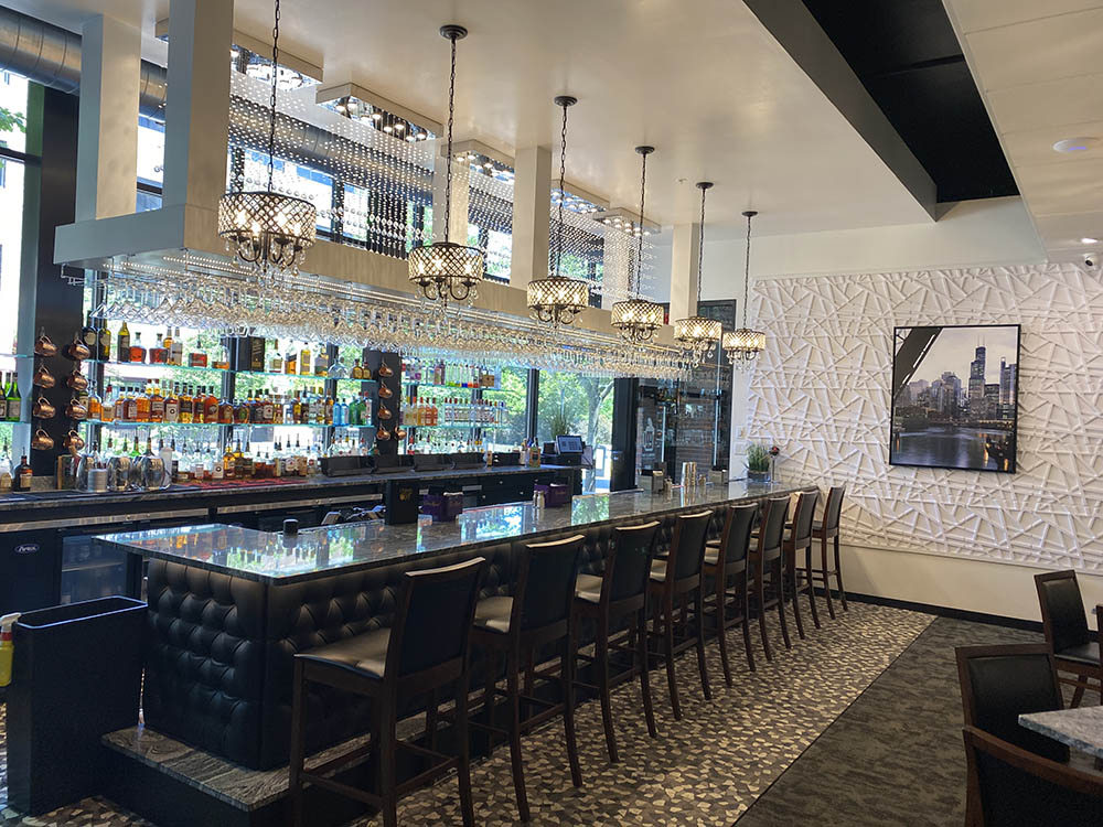 the stuffed olive bar seating in iowa city, iowa