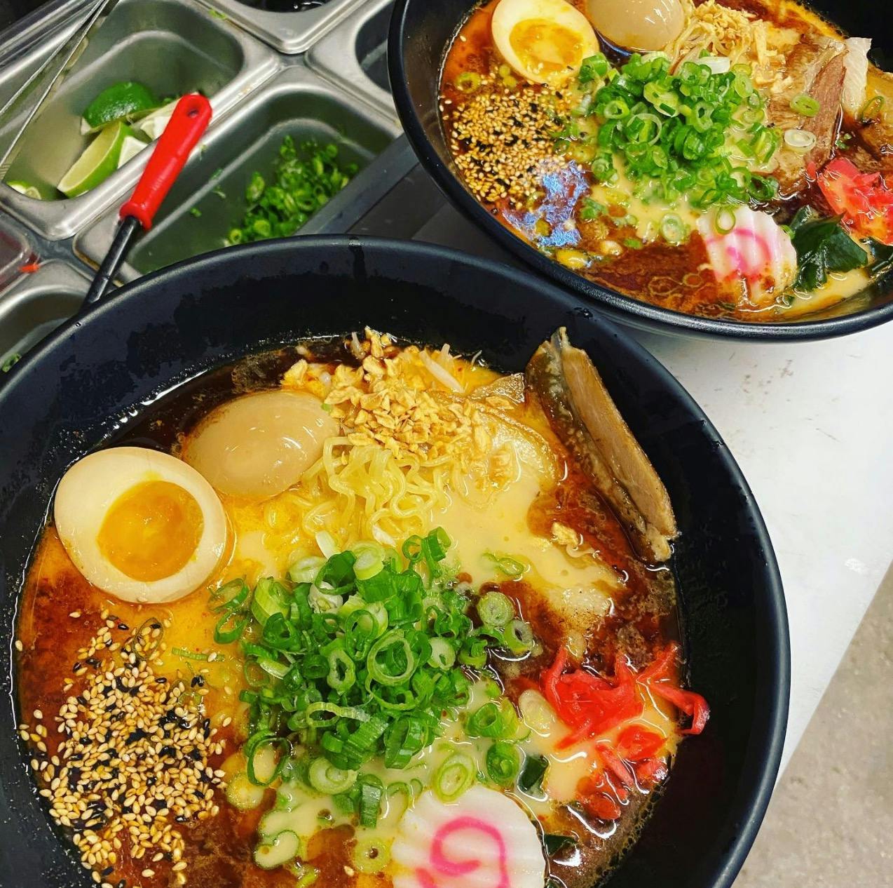 a bowl of food on a table