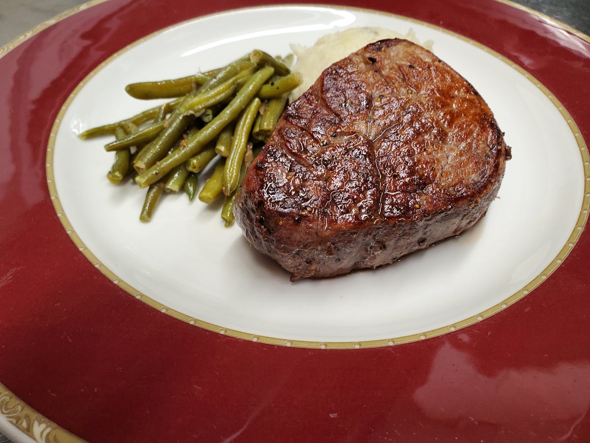 a plate of food on a table
