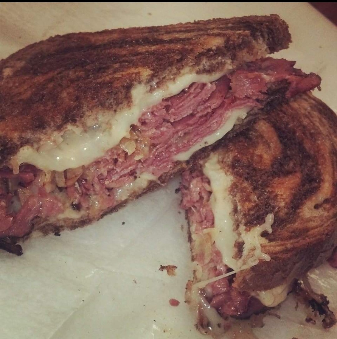 a close up of a sandwich on a plate