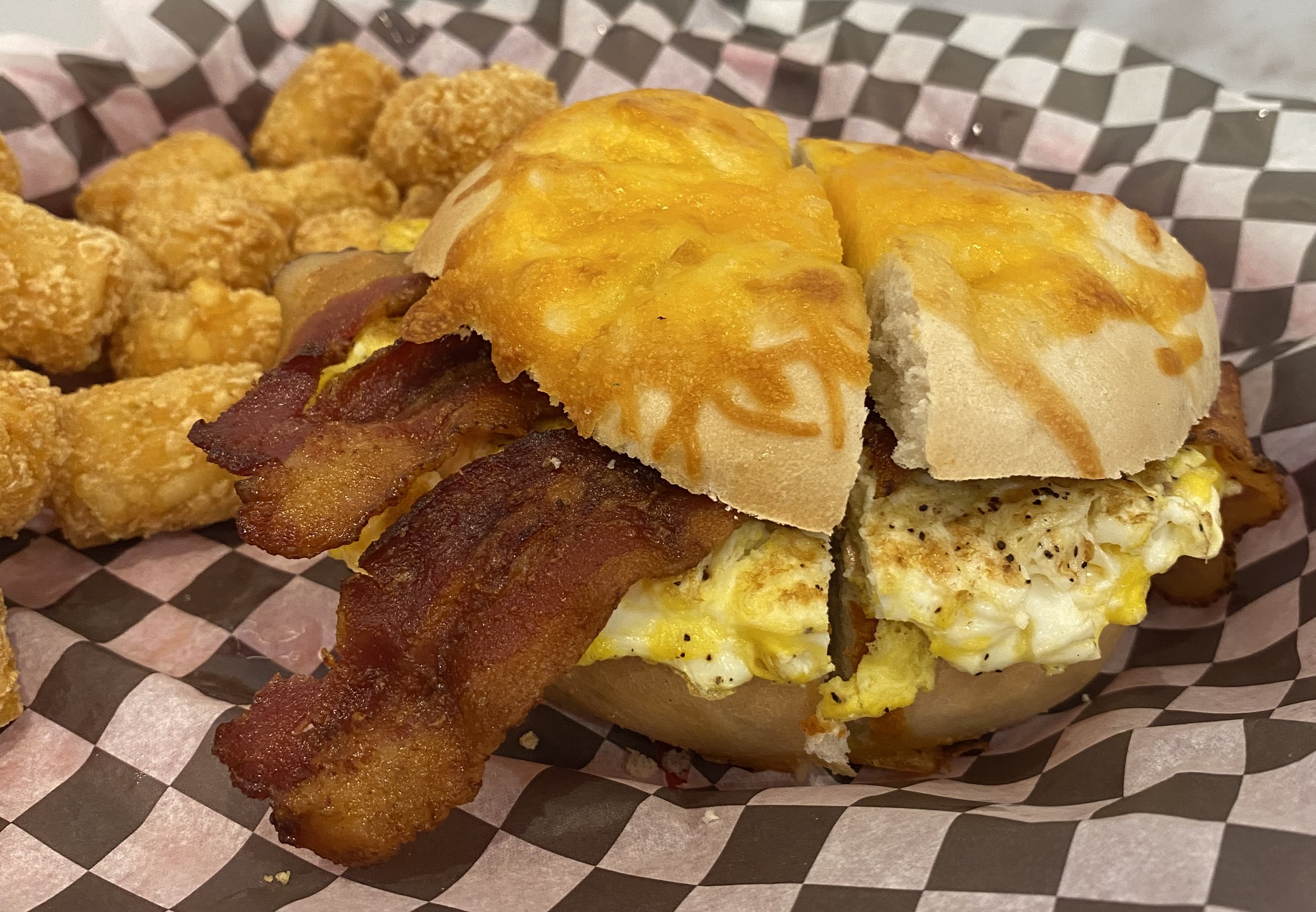 a close up of a sandwich on a plate