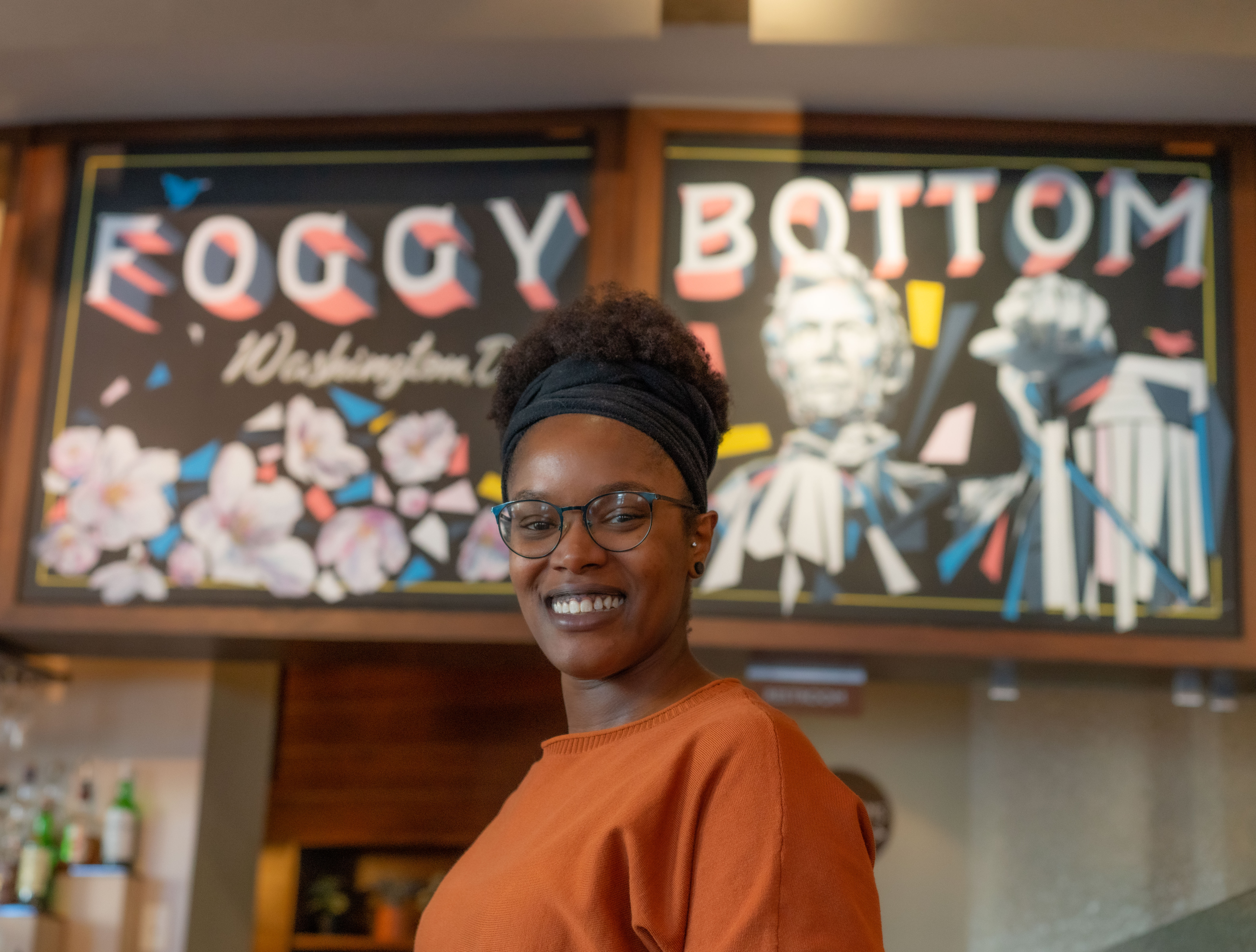 a person smiling for the camera