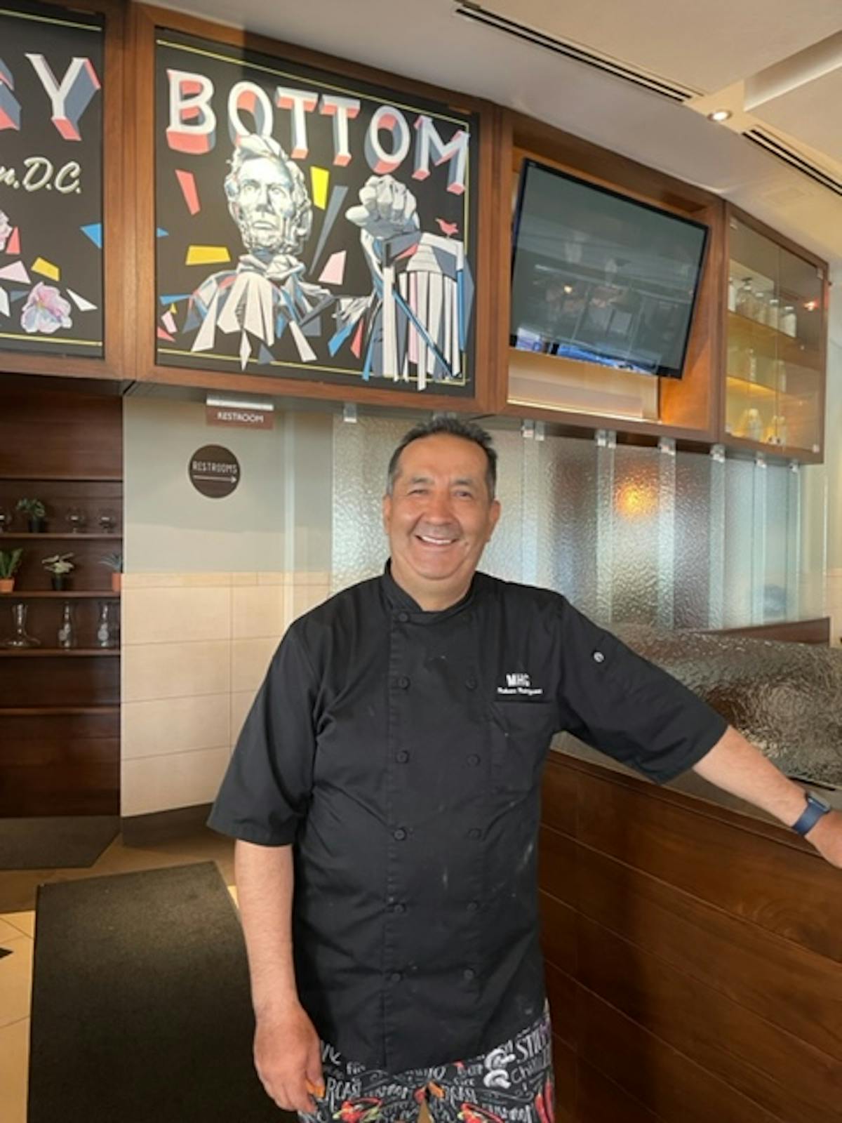 a man standing in a room