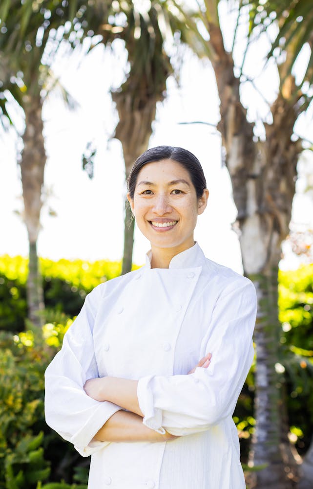 a man in a blue shirt