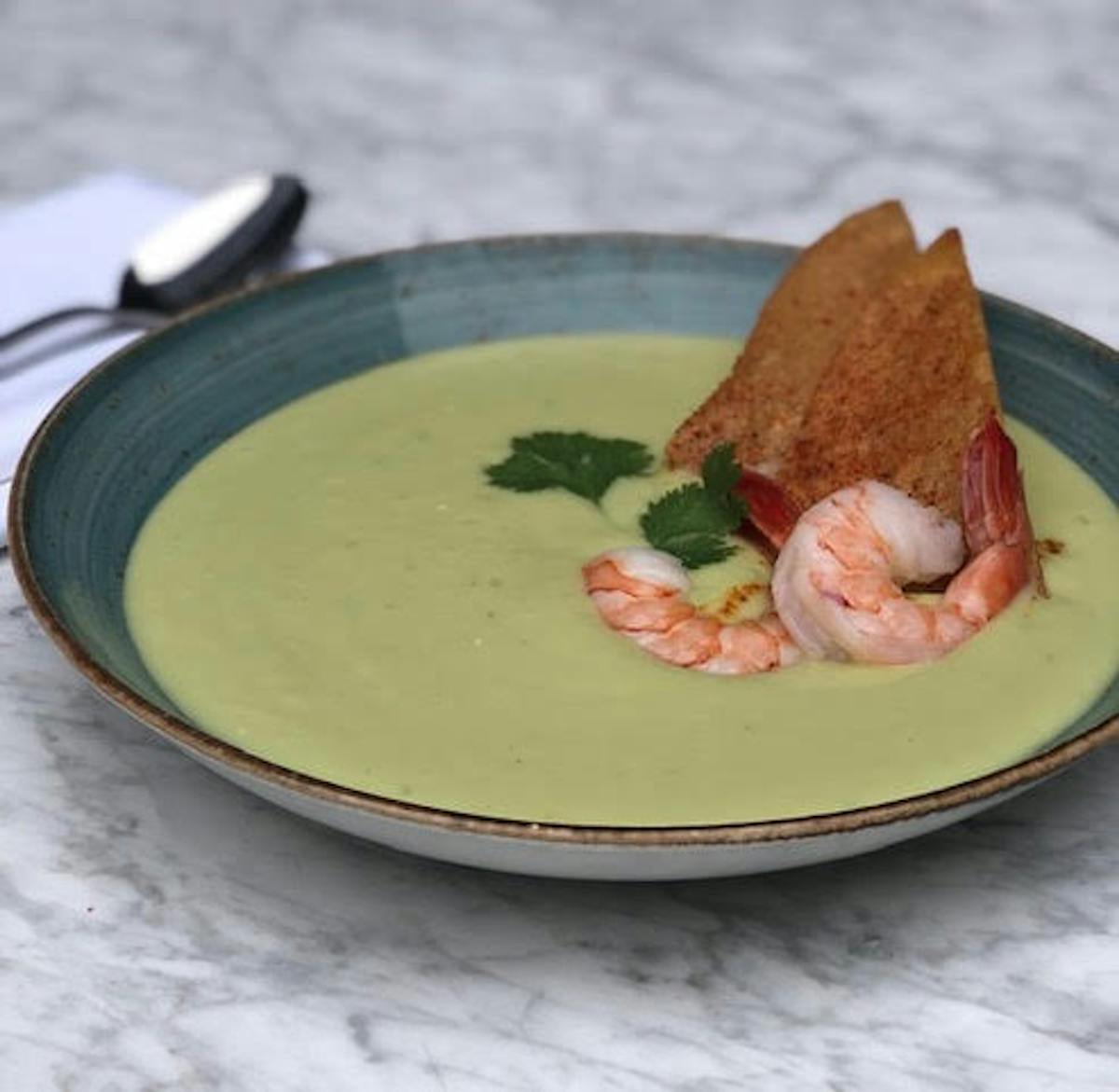 a plate of food on a table