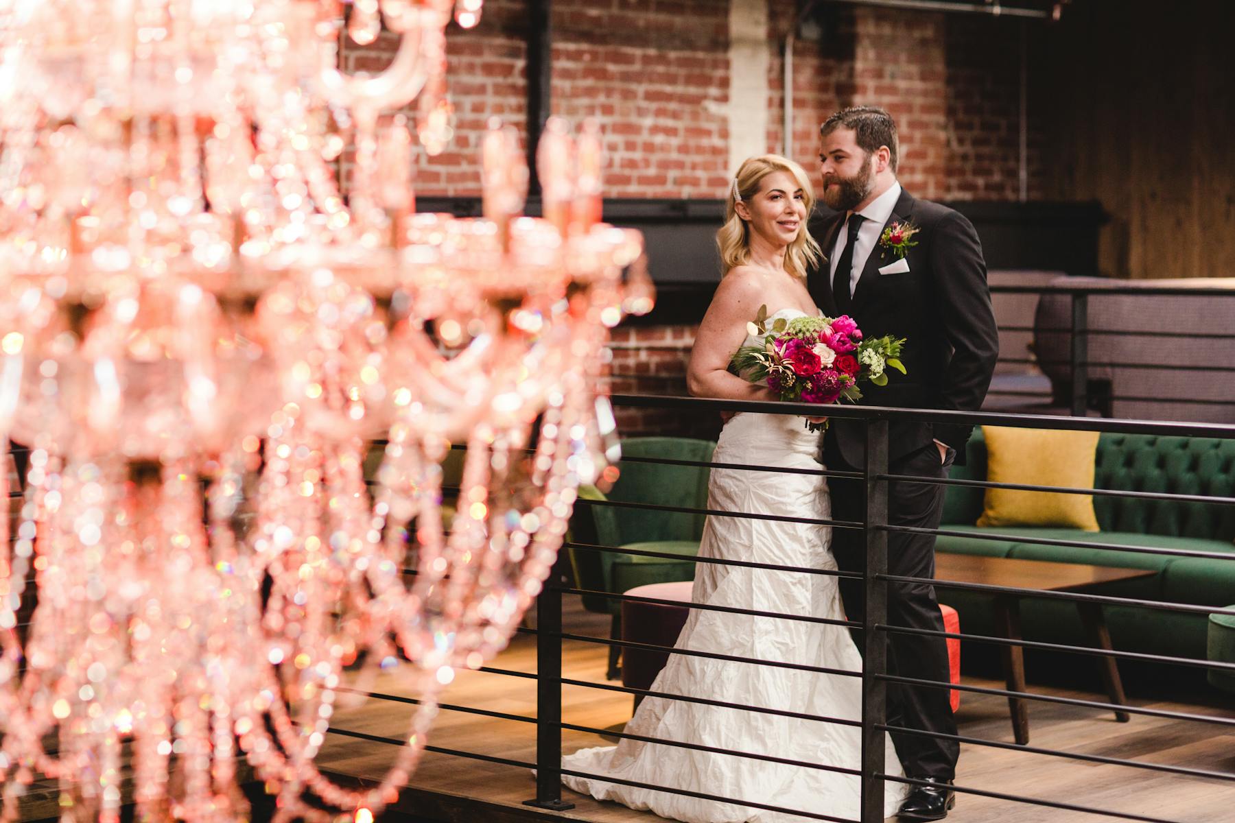 a bride and groom