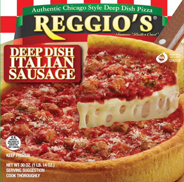 Italian Sausage Reggio's Pizza Home of The Famous "Butter Crust