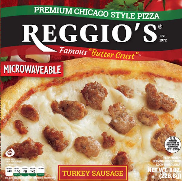 Turkey Sausage Reggio's Pizza Home of The Famous "Butter Crust