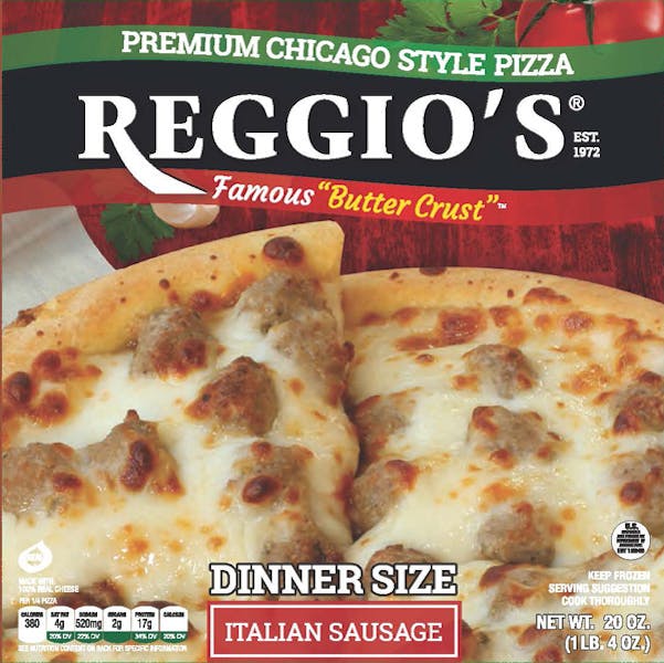 Italian Sausage Reggio's Pizza Home of The Famous "Butter Crust