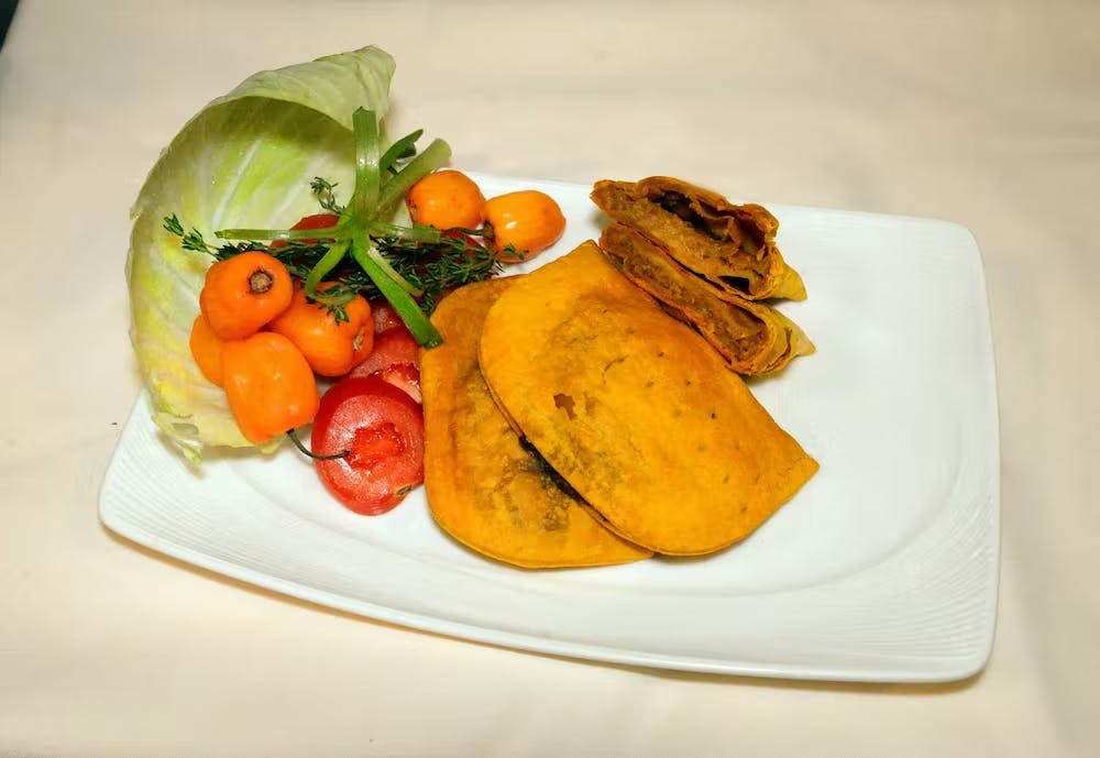 a plate of food on a table