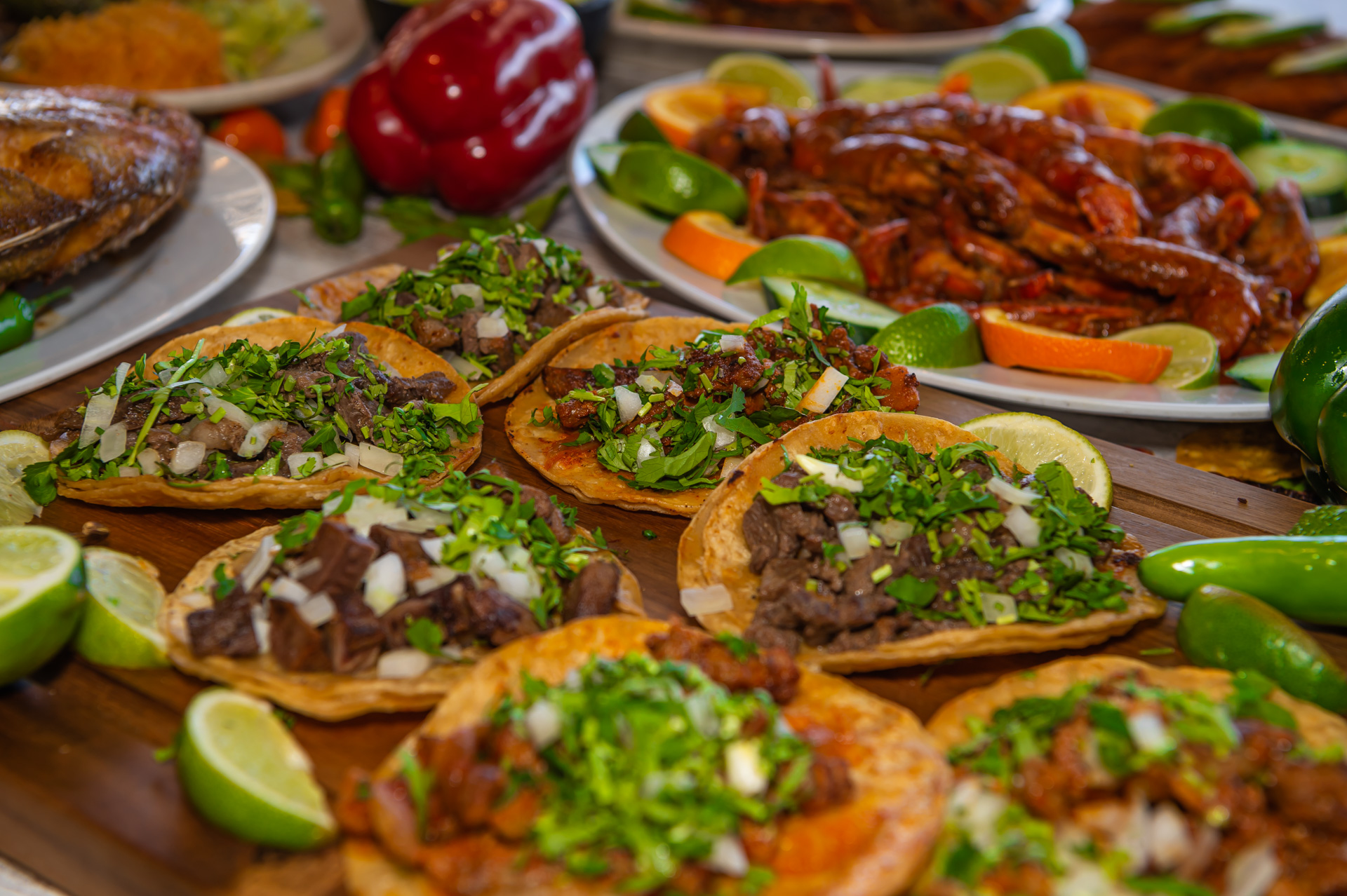 a plate of food on a table