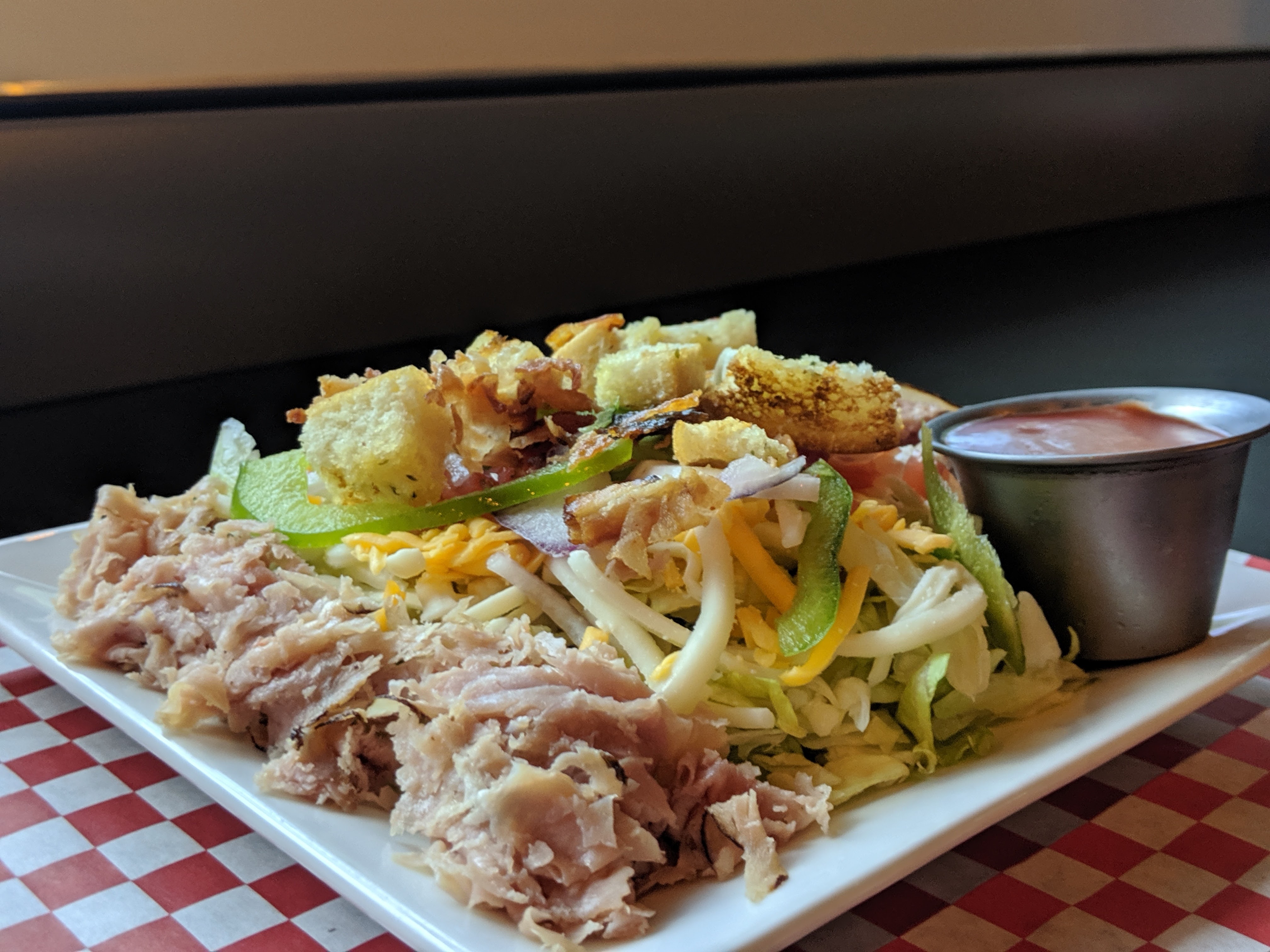 a plate of food with rice and vegetables
