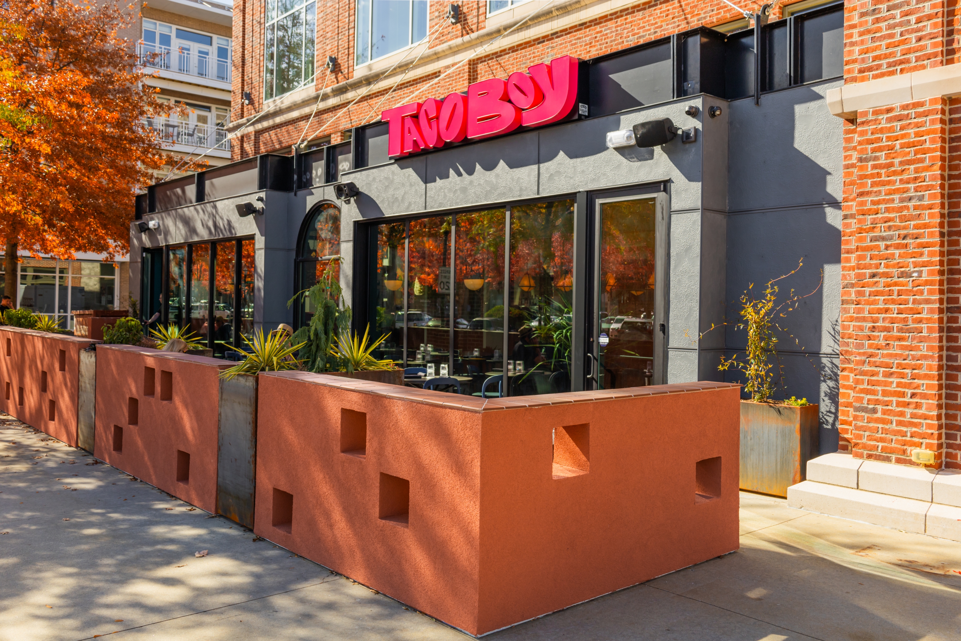 a close up of a building