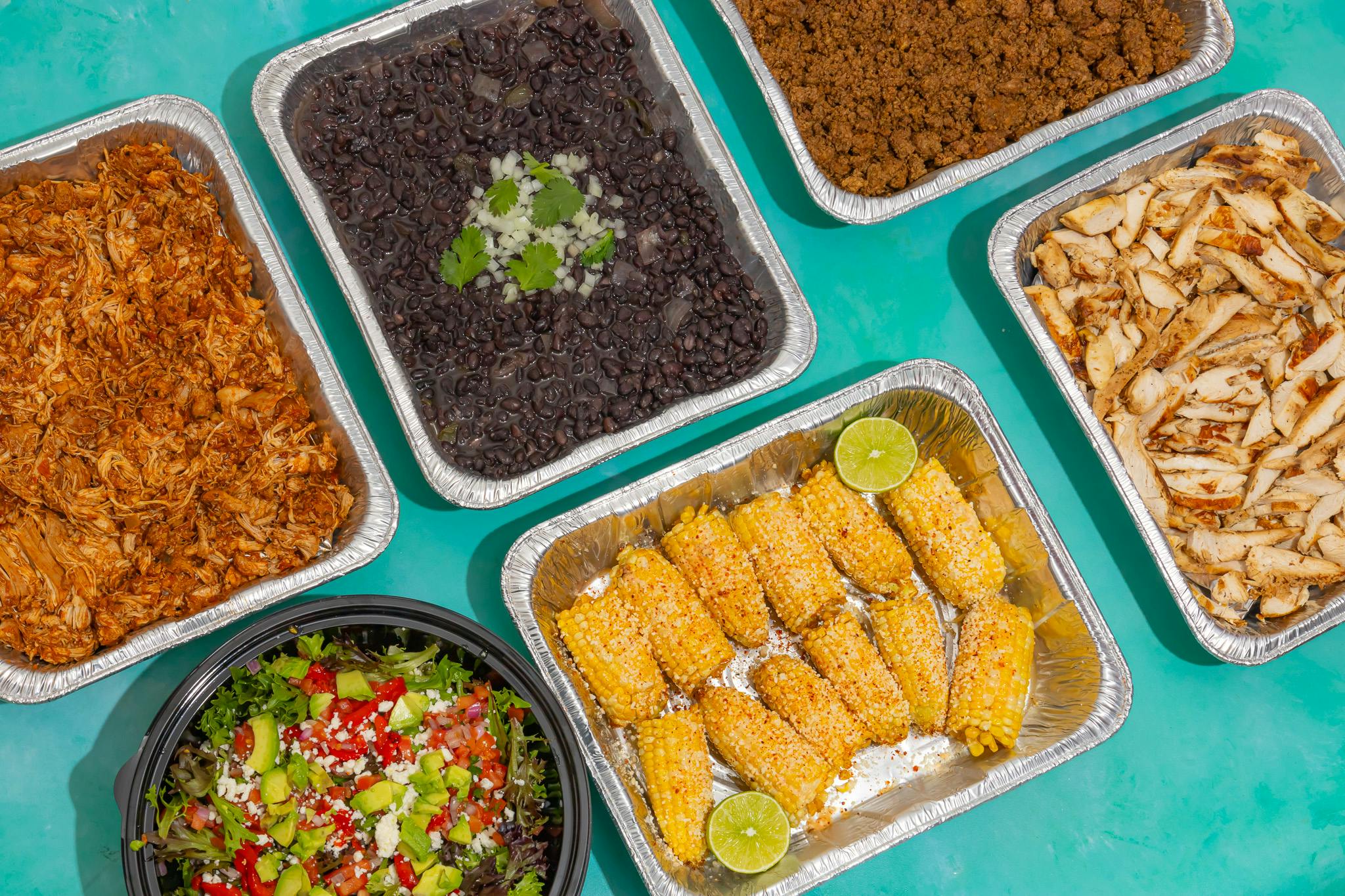 a plastic container of food